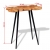 Stolik barowy plastry drewna akacjowego 90x60x110 cm