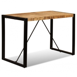 Stół jadalniany, surowe drewno mango, 120 cm