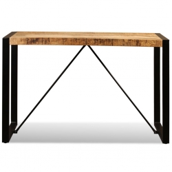 Stół jadalniany, surowe drewno mango, 120 cm