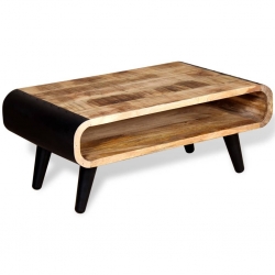 Stolik kawowy z surowego drewna mango 90x55x39 cm