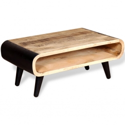 Stolik kawowy z surowego drewna mango 90x55x39 cm