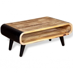 Stolik kawowy z surowego drewna mango 90x55x39 cm
