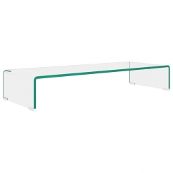 Podstawka pod monitor / telewizor szklana 80x30x13 cm