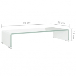 Podstawka pod monitor / telewizor szklana 60x25x11 cm