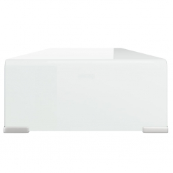 Podstawka pod monitor / telewizor szklana 80x30x13 cm
