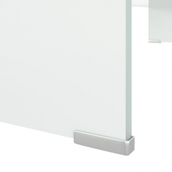 Podstawka pod monitor / telewizor szklana 90x30x13 cm