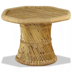 Stolik kawowy Bambusowy Ośmiokąt, 60 x 60 x 45 cm