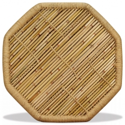 Stolik kawowy Bambusowy Ośmiokąt, 60 x 60 x 45 cm