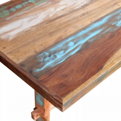 Stół do jadalni z litego drewna odzyskanego, 120x58x78 cm