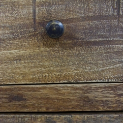 Szafka nocna, lite drewno z odzysku, 40x30x51 cm