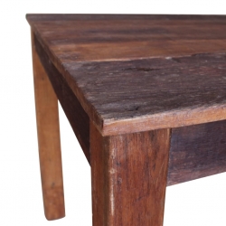 Stół do jadalni, lite drewno z recyklingu, 82x80x76 cm
