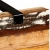 Stolik boczny / konsola z drewna odzyskanego, regulowany