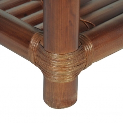 Szafka nocna, 40 x 40 x 40 cm, bambus, ciemnobrązowa