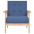 Fotel, niebieski, tkanina