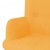 Fotel z podnóżkiem, żółty, tkanina