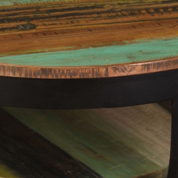 Stolik kawowy z drewna odzyskanego, 65x32 cm