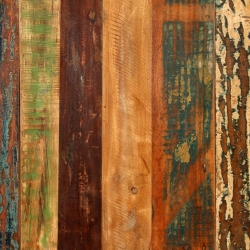 Stół jadalniany, lite drewno odzyskane i stal, 180 cm