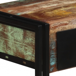 Stolik konsola z litego drewna odzyskanego, 120 x 30 x 76 cm