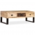 Stolik kawowy z 3 szufladami, lite drewno mango, 90x50x35 cm
