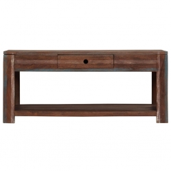 Stolik kawowy w stylu vintage, lite drewno, 88 x 50 x 38 cm