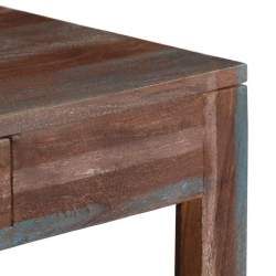 Stolik kawowy w stylu vintage, lite drewno, 88 x 50 x 38 cm