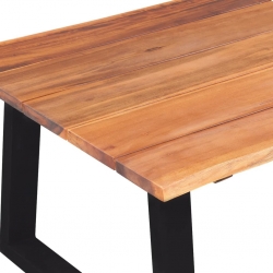 Stolik kawowy, lite drewno akacjowe, 110x60x40 cm