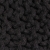 Puf z ręcznie dzierganym pokryciem z bawełny, 50x35 cm, czarny