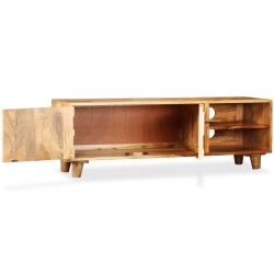 Szafka pod telewizor z litego drewna mango, 118x35x40 cm