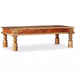 Stolik kawowy z litego drewna sheesham i mango, 110x60x38 cm