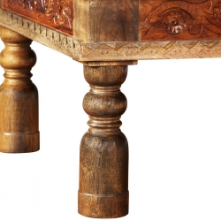 Stolik kawowy z litego drewna sheesham i mango, 110x60x38 cm