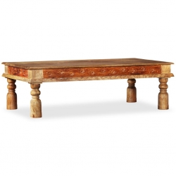 Stolik kawowy z litego drewna sheesham i mango, 110x60x38 cm