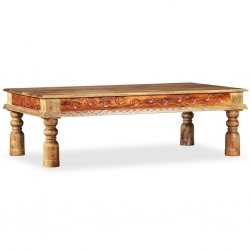 Stolik kawowy z litego drewna sheesham i mango, 110x60x38 cm