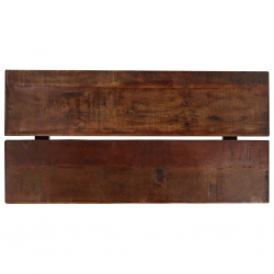 Stół barowy, lite drewno z odzysku, ciemny brąz, 150x70x107 cm