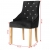 Krzesła stołowe, 2 szt., czarne, drewno dębowe i aksamit