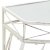 Stolik boczny w stylu francuskim, metalowy, 82x39x76 cm, biały