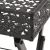 Składany stolik w stylu vintage, metalowy, 58x35x72, czarny
