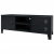 Metalowa szafka TV w industrialnym stylu, 120x35x48 cm, czarna