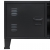 Metalowa szafka TV w industrialnym stylu, 120x35x48 cm, czarna