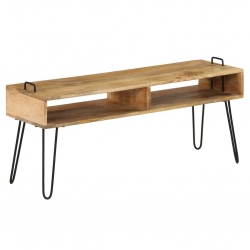 Szafka pod telewizor, lite drewno mango, 110 x 35 x 45 cm