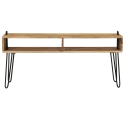 Szafka pod telewizor, lite drewno mango, 110 x 35 x 45 cm