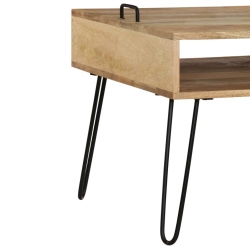 Szafka pod telewizor, lite drewno mango, 110 x 35 x 45 cm