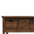 Stolik konsola, lite drewno jodłowe, 131x35,5x75 cm, brązowy