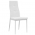 Krzesła stołowe, 2 szt., białe, sztuczna skóra