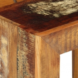 Stołek, 40x30x40 cm, lite drewno z odzysku