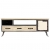 Szafka pod telewizor, lite drewno mango i stal, 120x30x45 cm