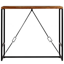 Stolik barowy z litego drewna odzyskanego, 120 x 60 x 106 cm
