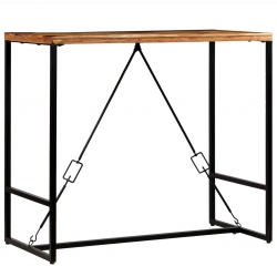 Stolik barowy z litego drewna odzyskanego, 120 x 60 x 106 cm