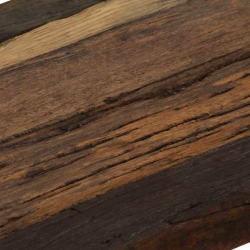 Stolik konsola, drewno z odzysku i stal, 120 x 35 x 76 cm