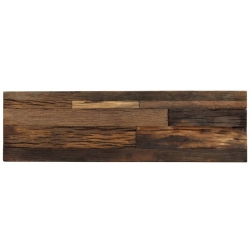 Stolik konsola, drewno z odzysku i stal, 120 x 35 x 76 cm