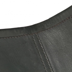 Krzesło motyl, dziecięce, szare, skóra naturalna